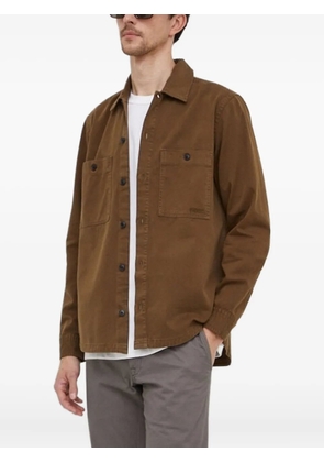 BOSS patch-pocket overshirt - Brown