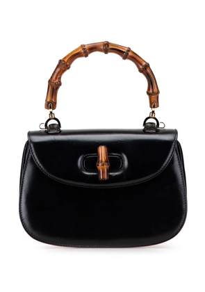 Gucci Pre-Owned 20th Century Calfskin Bamboo Night satchel - Black