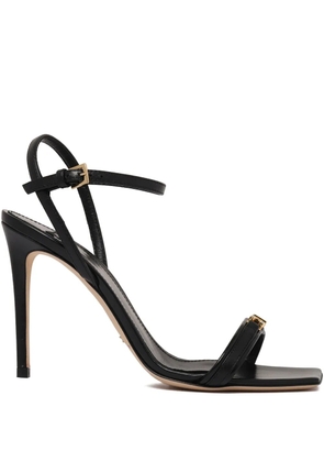 Elisabetta Franchi logo-plaque sandals - Black
