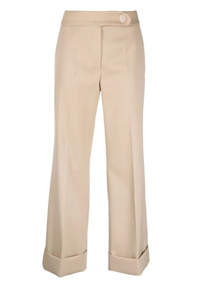 Lanvin mid-rise cropped wool trousers - Neutrals