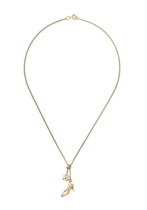CHANEL Pre-Owned 2005s logo-pendant necklace - Gold