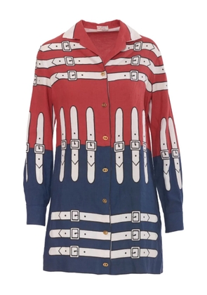 Roberta di Camerino Pre-Owned buckle-print shirt - Red