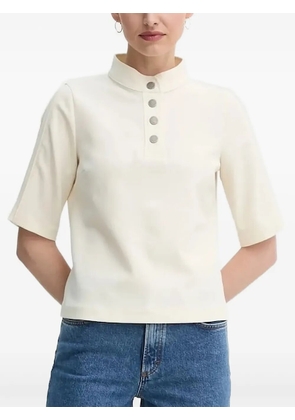 Ba&Sh mock-neck button-placket blouse - Neutrals