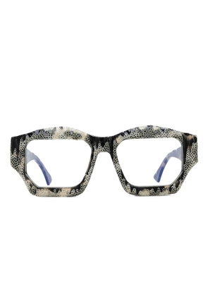 Kuboraum geometric-frame embellished glasses - Grey