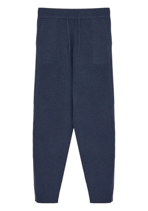 Yves Salomon knitted track pants - Blue