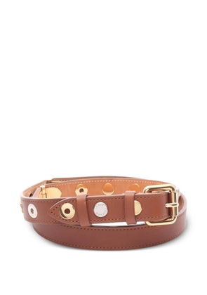 Louis Vuitton Pre-Owned 2012 Ceinture leather spike belt - Brown