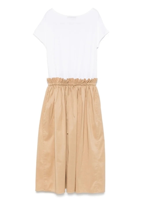 Fabiana Filippi gathered-detail midi dress - White