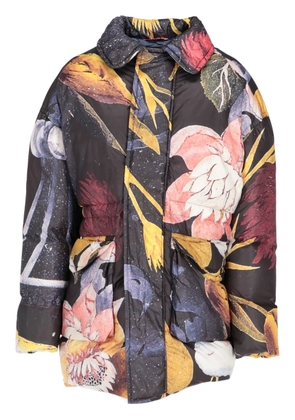 Vivienne Westwood Pre-Owned 2016-2017 floral-print coat - Black