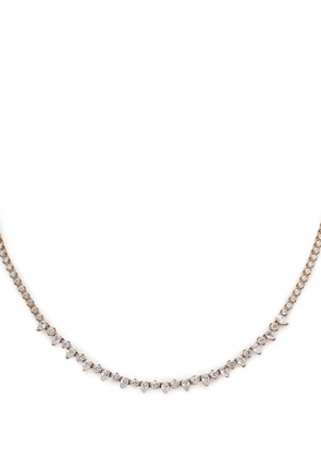 Jewels Aficionado 18kt rose gold Tennis diamond necklace - Pink