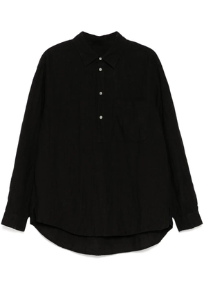 CROQUIS crease-effect shirt - Black