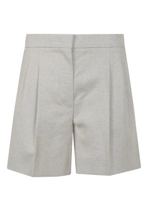 Max Mara pintuck detailing shorts - Silver