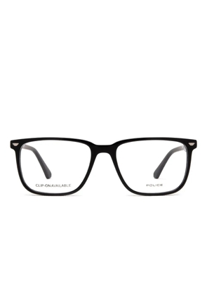 Police rectangle acetate frames - Black