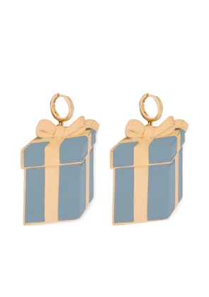 Moschino gift box-motif earrings - Gold