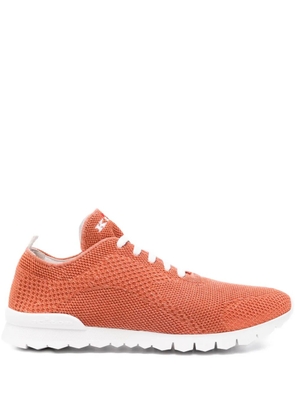 Kiton logo-embroidered sneakers - Orange