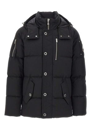 Moose Knuckles removable-hood quilted coat - Black