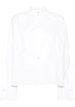 Jil Sander cropped cotton poplin shirt - White