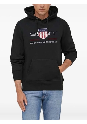 Gant shield-logo hoodie - Black