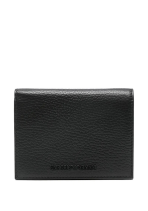 Emporio Armani logo-lettering wallet - Black