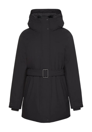 Calvin Klein hooded belted jacket - Black
