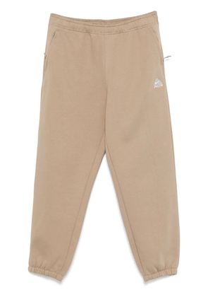 Nike logo-embroidered track pants - Neutrals