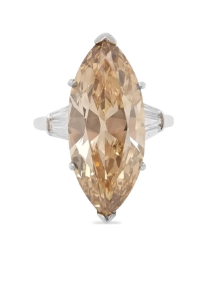 HYT Jewelry platinum marquise-diamond ring - Silver