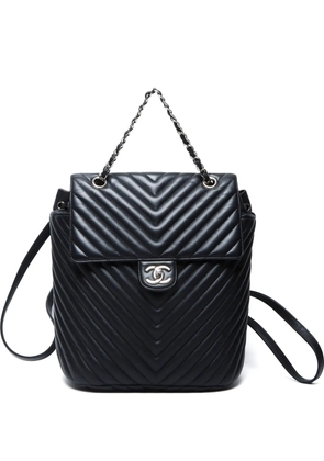 CHANEL Pre-Owned 2015-2016 V-stitch backpack - Black