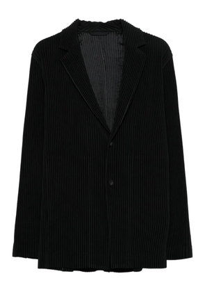 Homme Plissé Issey Miyake pleated button blazer - Black