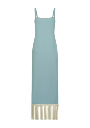 Taller Marmo Palermo fringe-detail midi dress - Blue