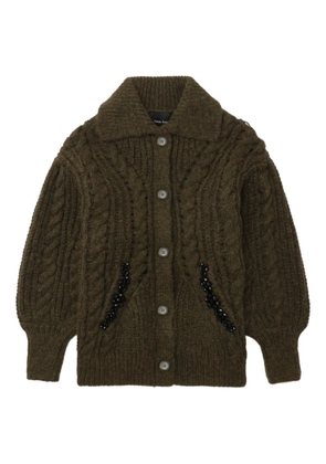 Simone Rocha chunk-knit cardigan - Green