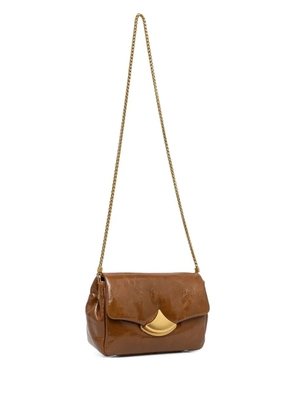 Sessùn flap-front chain-strap crossbody bag - Brown