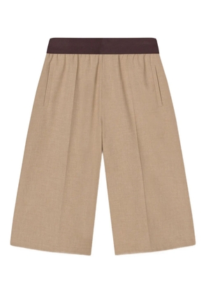 AERON high-rise bermuda shorts - Brown
