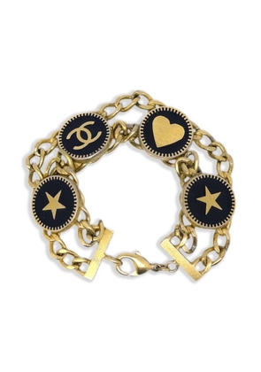 CHANEL Pre-Owned 2001 double-chain bracelet - Gold