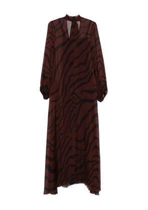 Raquel Diniz zebra-print dress - Red