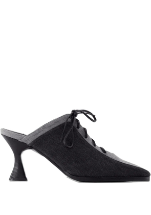 Carel Paris Corset lace-up mules - Black