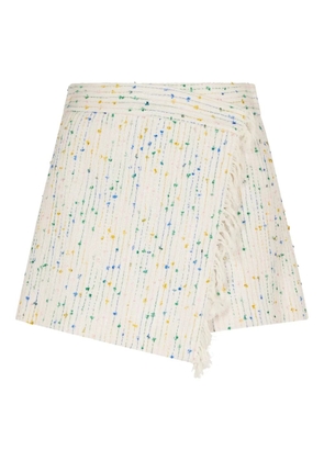 MSGM embroidered skorts - White
