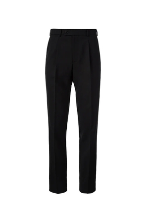 MEDEEA pleat-detail trousers - Black