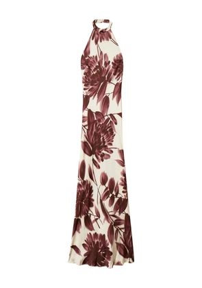 TWINSET floral-print halterneck maxi dress - Red