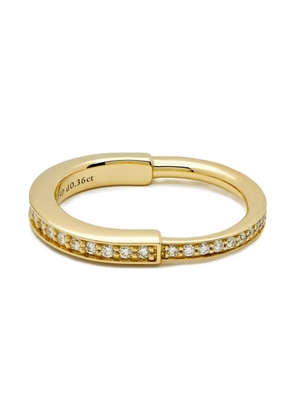 Tiffany & Co. 18K yellow gold Lock diamond ring