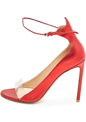 Francesco Russo ankle-strap leather pumps - Red