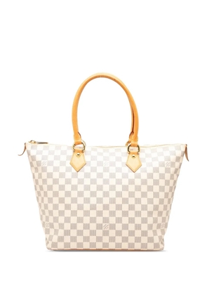 Louis Vuitton Pre-Owned 2008 Damier Azur Saleya MM tote bag - White