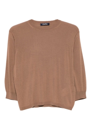 'S Max Mara round-neck wool sweater - Brown