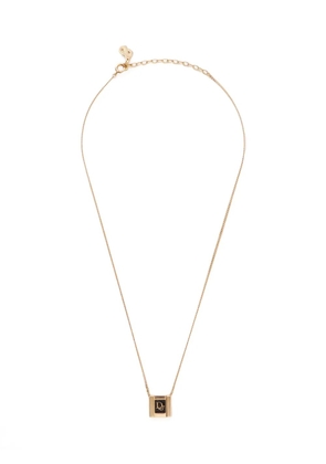 Christian Dior Pre-Owned 1980-1990s Dior Logo necklace - Gold