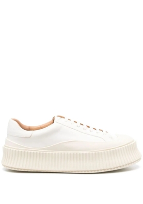 Jil Sander Pre-Owned leather sneakers - White