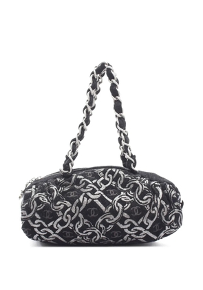 CHANEL Pre-Owned 2005-2006 chain-print shoulder bag - Black