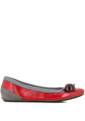 Dove Nuotano Gli Squali Becky appliqué ballet flats - Red