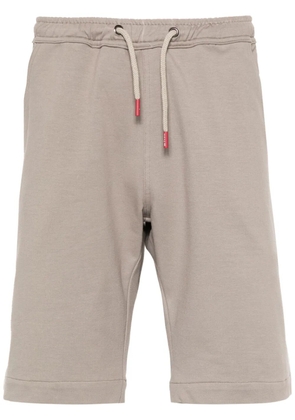 Kiton mid-rise track shorts - Grey