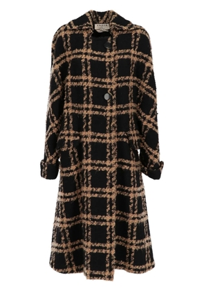 A.N.G.E.L.O. Vintage Cult 1980s wool checked coat - Black