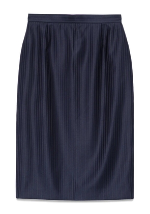 Christian Dior Pre-Owned 2010s pinstripe pencil skirt - Blue