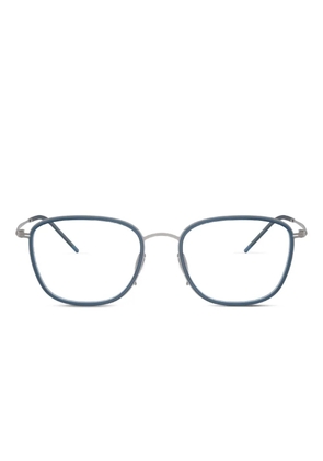 Giorgio Armani metal rectangle frames - Blue