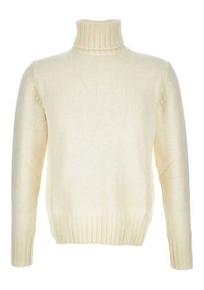 Customer Lovers turtleneck ribbed sweater - White